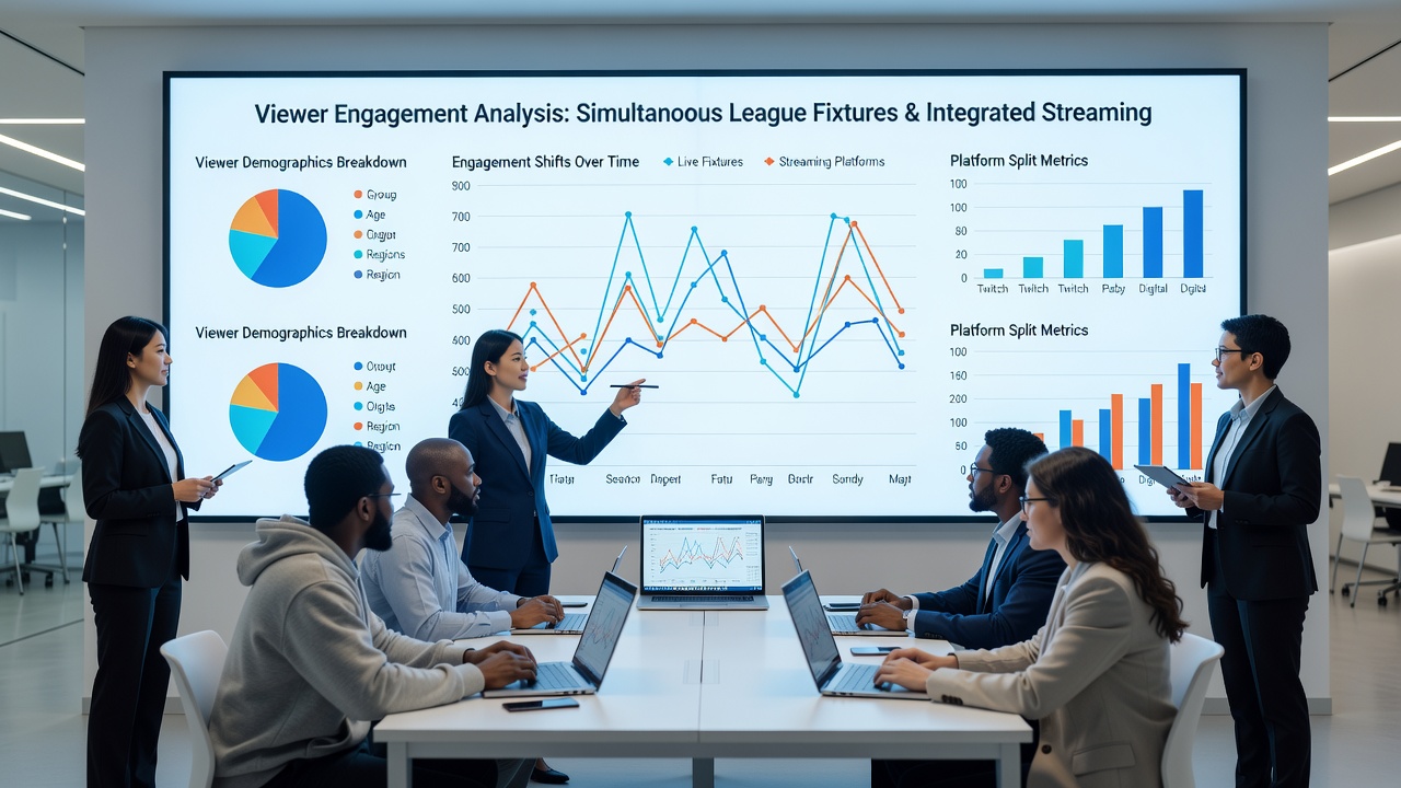 Analyse-Diagramme veranschaulichen Engagement-Verschiebungen bei parallelen Sportübertragungen auf mobilen Geräten