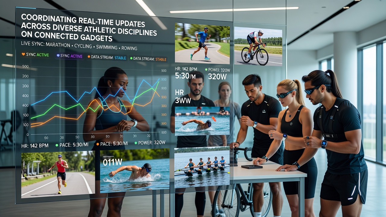 Technische Synchronisation von Sportdaten über vernetzte Gadgets hinweg