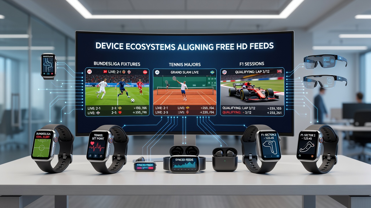 Wearables und mobile Geräte synchronisieren HD-Feeds für Sportübertragungen