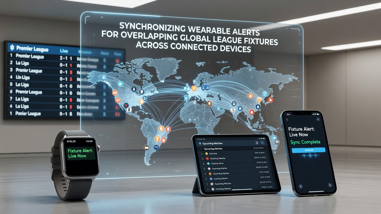 Smartwatch und Smartphone zeigen koordinierte Alerts für parallele Sportveranstaltungen