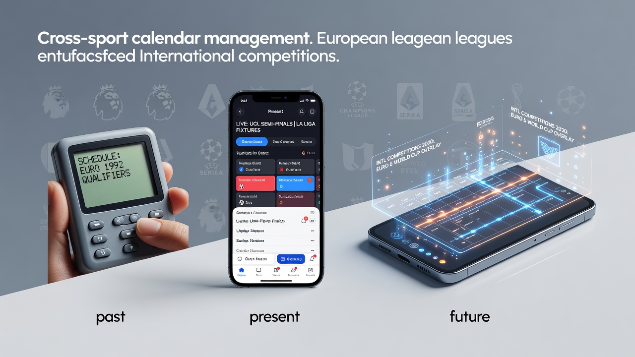 Entwicklung mobiler Kalender-Tools für Sportfans mit europäischen Ligen und internationalen Events